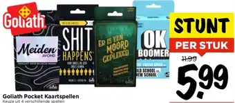 Vomar Voordeelmarkt Goliath Pocket Kaartspellen aanbieding