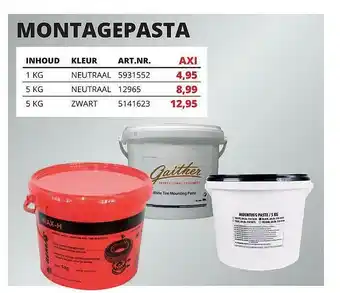 Toolspecial Montagepasta aanbieding