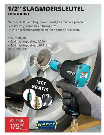 Toolspecial ½ Slagmoersleutel aanbieding