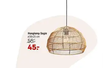 Kwantum Hanglamp Segin ø38x25 Cm aanbieding