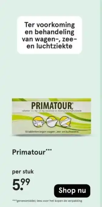 Etos Primatour aanbieding