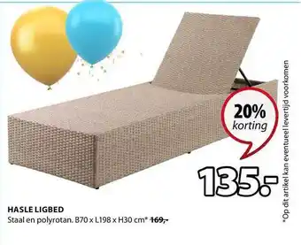 Jysk Hasle Ligbed aanbieding