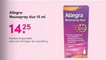 Drogisterij Visser Allegra Neusspray Duo 15 Ml aanbieding