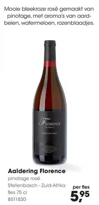 HANOS Aaldering Florence Pinotage Rosé aanbieding