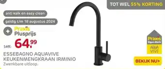 Praxis ESSEBAGNO AQUAVIVE KEUKENMENGKRAAN IRMINIO aanbieding