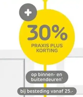 Praxis binnen en buitendeuren aanbieding