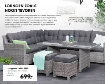 HANOS Loungeset Early Bird aanbieding