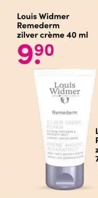 DA Louis Widmer Remederm zilver creme 40ml aanbieding