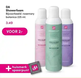 DA Showerfoam aanbieding