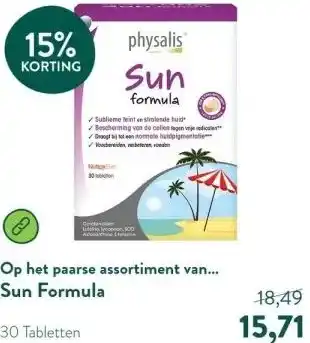 Holland & Barrett Sun Formula aanbieding