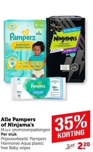 Coop Alle Pampers aanbieding