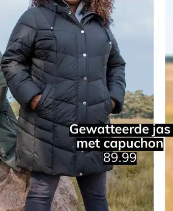 MS Mode Gewatteerde jas met capuchon aanbieding