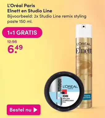DA L oreal paris elnett en studio line aanbieding