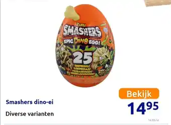 Action Smashers dino-ei aanbieding