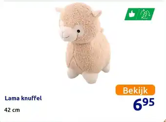 Action Lama knuffel aanbieding