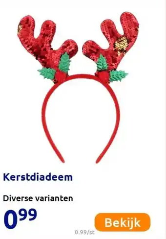 Action Kerstdiadeem aanbieding