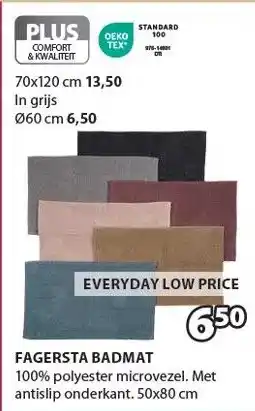 Jysk FAGERSTA BADMAT aanbieding