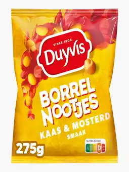 Flink Duyvis Borrelnootjes Kaas & Mosterd Pinda Noten 275g aanbieding
