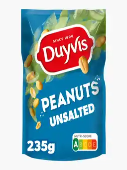 Flink Duyvis Ongezouten Pinda Noten 235g aanbieding