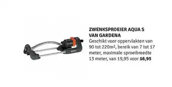 Nijhof Zwenksproeier aqua s van gardena aanbieding