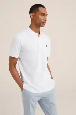 Wehkamp WE Fashion polo white uni aanbieding