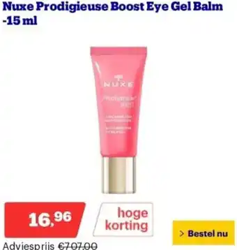 Bol.com Nuxe Prodigieuse Boost Eye Gel Balm -15 ml aanbieding