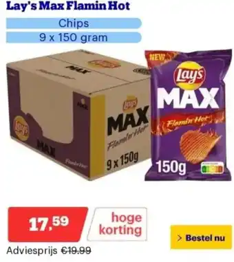 Bol.com Lay's Max Flamin Hot aanbieding