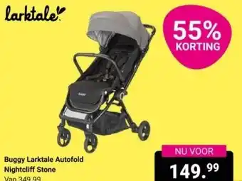 Van Asten BabySuperstore Buggy Larktale Autofold Nightcliff Stone aanbieding