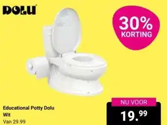 Van Asten BabySuperstore Educational Potty Dolu Wit aanbieding