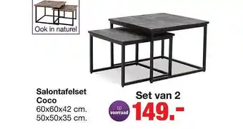 Budget Home Store Salontafelset coco aanbieding