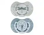 De Online Drogist Difrax LOVI Dynamic Pacifier 6-18 Months Botanic Blue Green - Fopspeen aanbieding