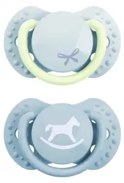 De Online Drogist Difrax LOVI Pacifier Dynamic Newborn Baby Shower Boy - Fopspeen aanbieding
