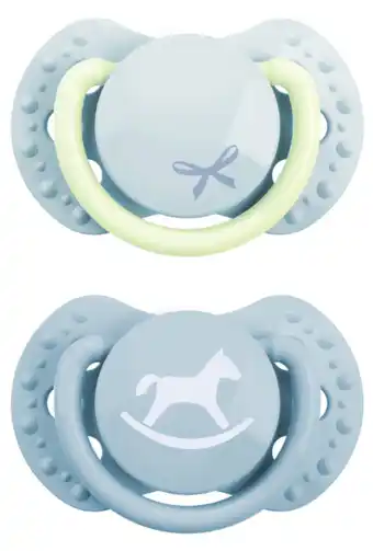 De Online Drogist Difrax LOVI Pacifier Dynamic Newborn Baby Shower Boy - Fopspeen aanbieding