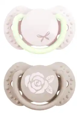 De Online Drogist Difrax LOVI Pacifier Dynamic Newborn Baby Shower Girl - Fopspeen aanbieding