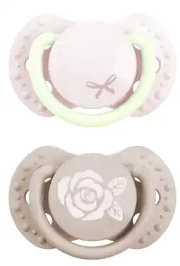 De Online Drogist Difrax LOVI Pacifier Dynamic Newborn Baby Shower Girl - Fopspeen aanbieding