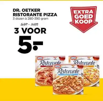 Jumbo Dr. oetker ristorante pizza 280-390 gram aanbieding