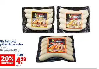 Makro Alle Ruhrpott griller bbq worsten aanbieding
