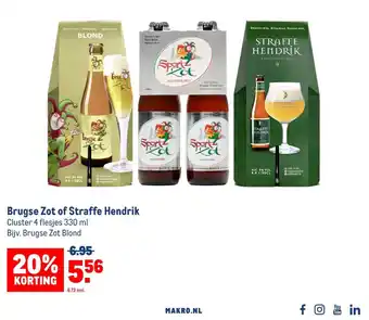 Makro Brugse Zot of Straffe Hendrik aanbieding