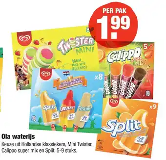 ALDI Ola waterijs aanbieding