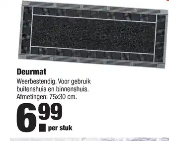 ALDI Deurmat 75x30 cm aanbieding