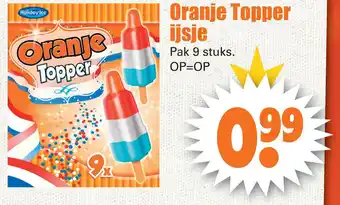 Dirk Oranje topper ijsje aanbieding