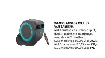 Nijhof Wandslangbox roll up van gardena aanbieding