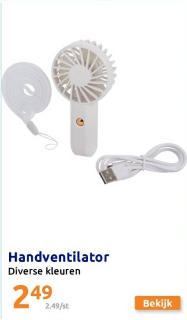 Handventilator aanbieding bij Action