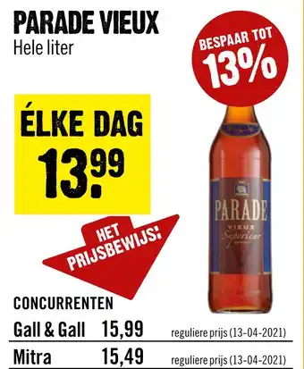 Dirck 3 Parade vieux aanbieding