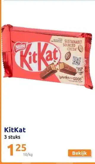 Action KitKat aanbieding