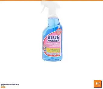 Action Blue Wonder anti-kalk spray aanbieding