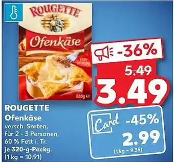 Kaufland DE ROUGETTE Ofenkäse aanbieding