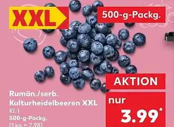 Kaufland DE Rumän./serb. Kulturheidelbeeren XXL aanbieding