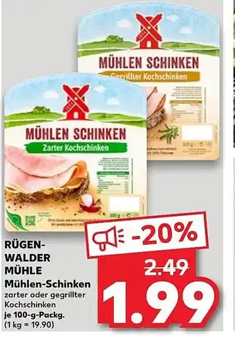 Kaufland DE RÜGENWALDER MÜHLE Mühlen-Schinken aanbieding