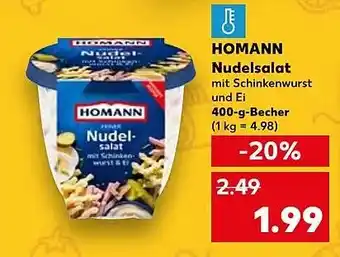 Kaufland DE HOMANN Nudelsalat aanbieding